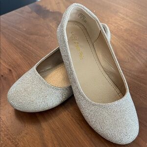 Dream Pairs Girls Sparkle Flats - Gold